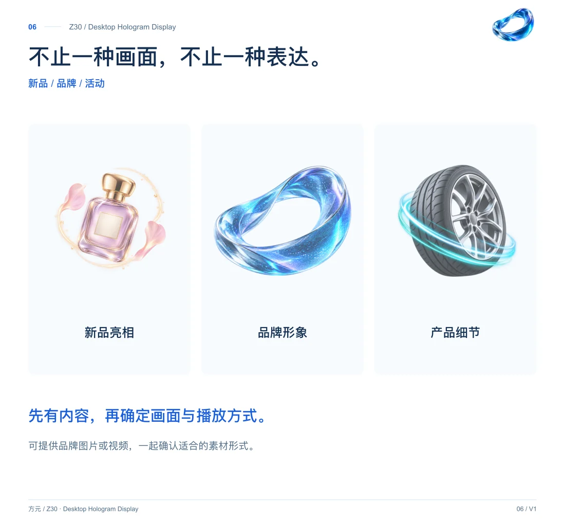 Z30 · 桌面全息显示 中文详情，第 6 页