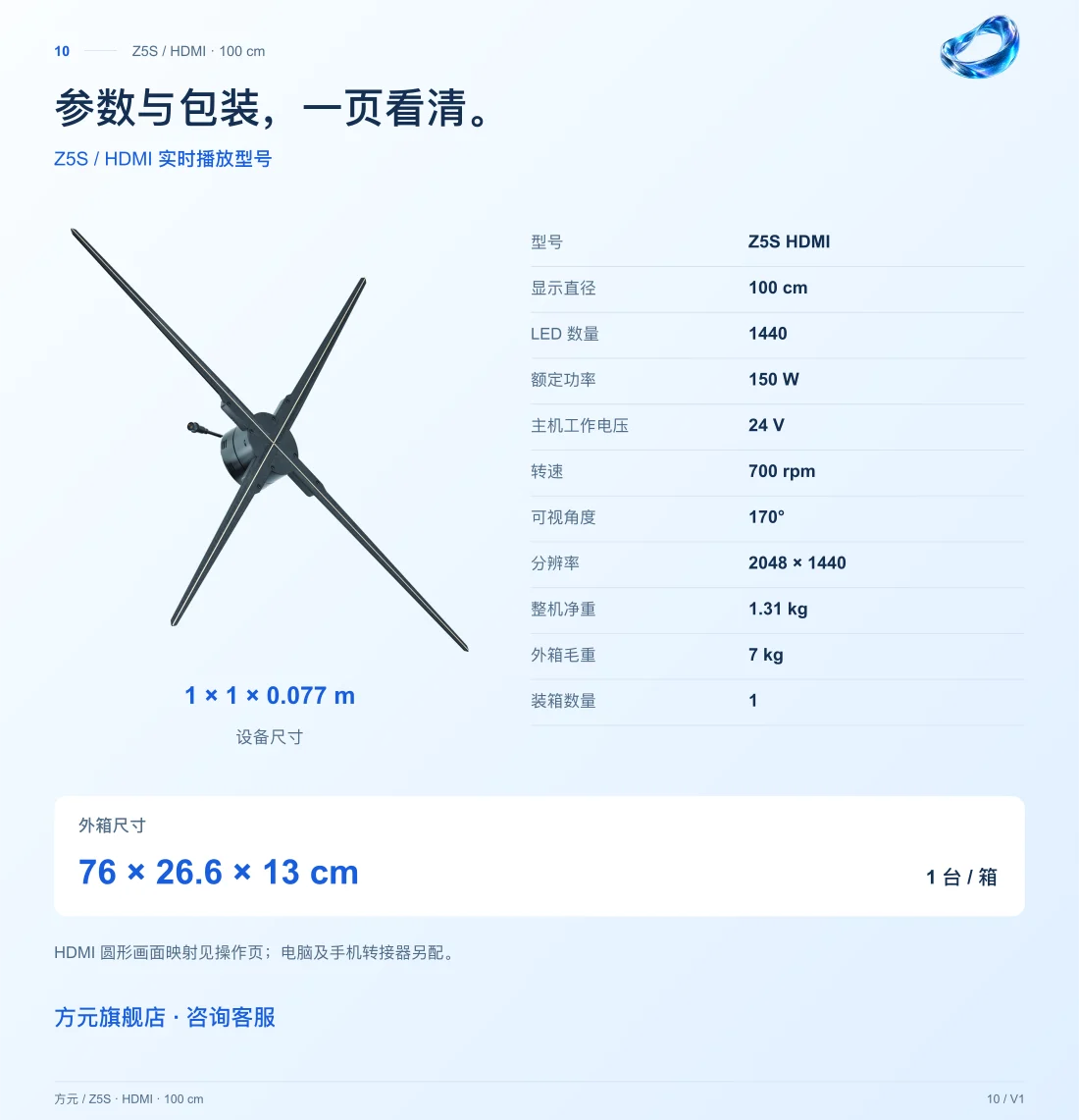 Z5S · 100cm · HDMI 中文详情,第 10 页